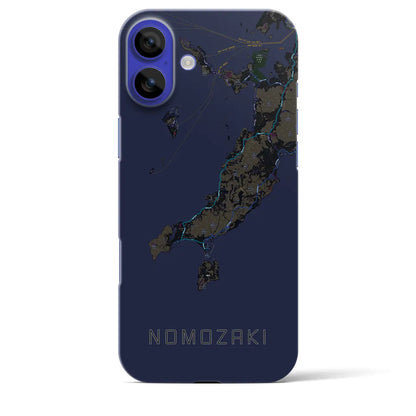 【野母崎（長崎県）】地図柄iPhoneケース（バックカバータイプ）