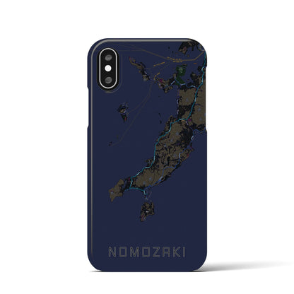 【野母崎（長崎県）】地図柄iPhoneケース（バックカバータイプ）