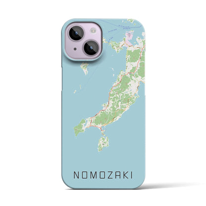 【野母崎（長崎県）】地図柄iPhoneケース（バックカバータイプ）