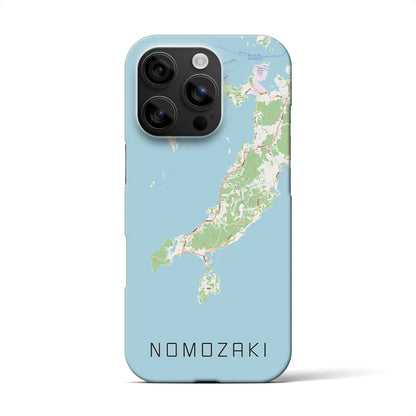 【野母崎（長崎県）】地図柄iPhoneケース（バックカバータイプ）
