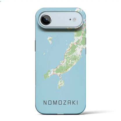 【野母崎（長崎県）】地図柄iPhoneケース（バックカバータイプ）