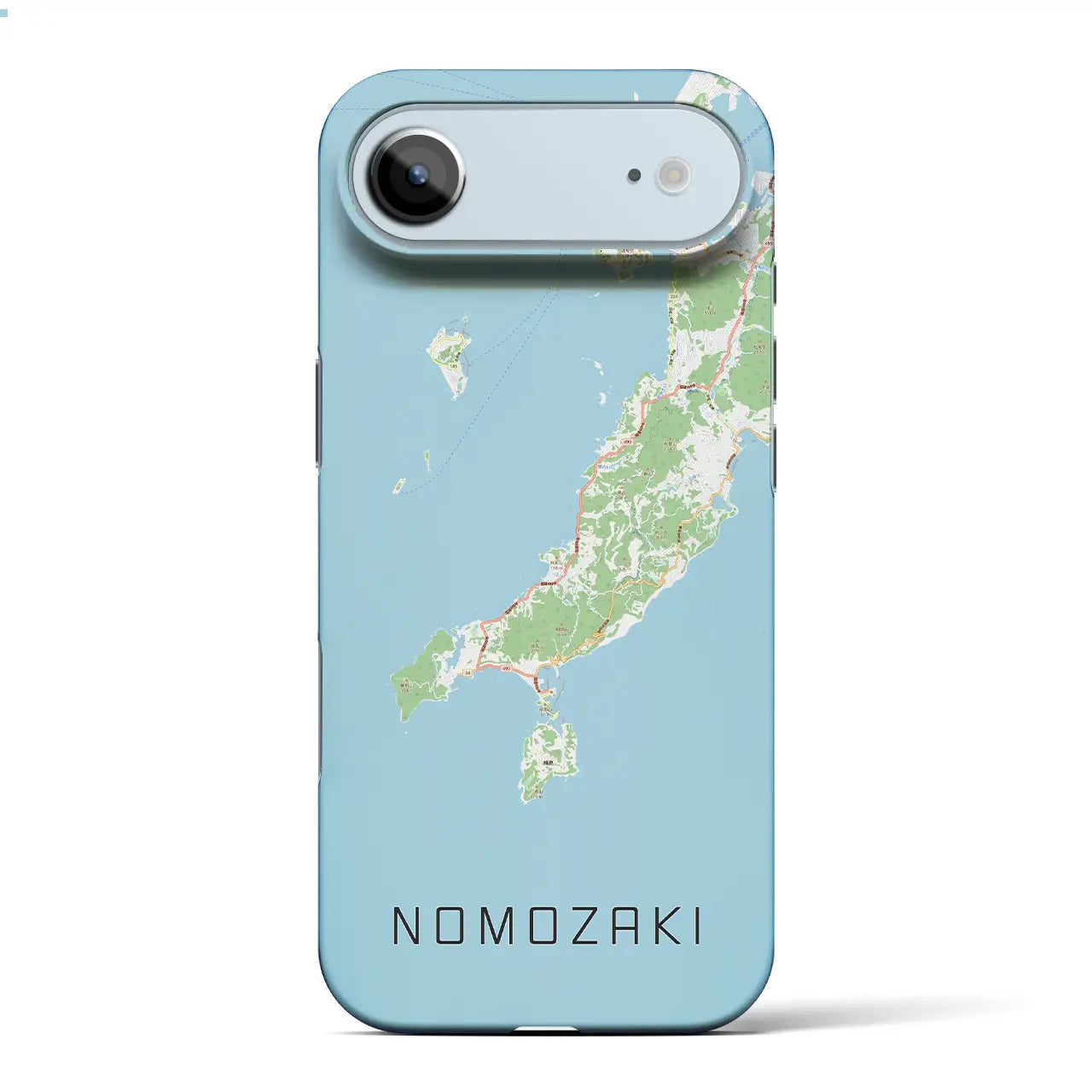【野母崎（長崎県）】地図柄iPhoneケース（バックカバータイプ）ナチュラル・iPhone 17 Pro Max 用