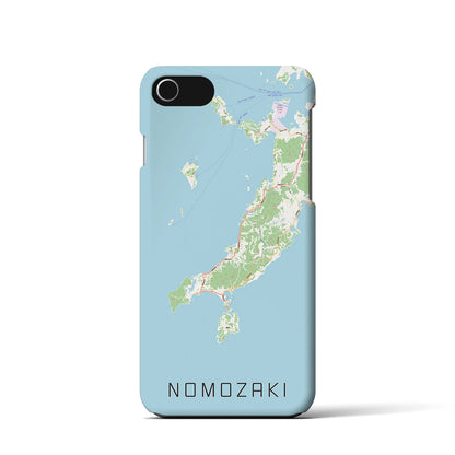 【野母崎（長崎県）】地図柄iPhoneケース（バックカバータイプ）