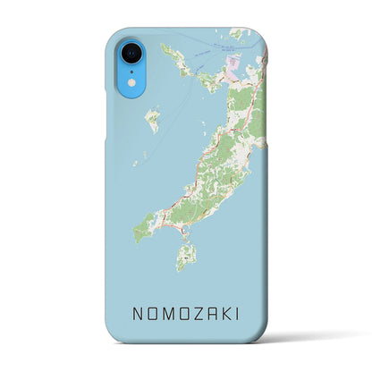 【野母崎（長崎県）】地図柄iPhoneケース（バックカバータイプ）