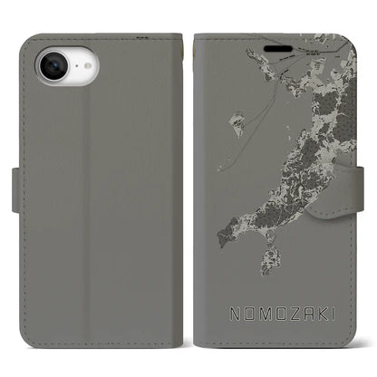 【野母崎（長崎県）】地図柄iPhoneケース（手帳タイプ）