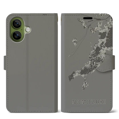 【野母崎（長崎県）】地図柄iPhoneケース（手帳タイプ）