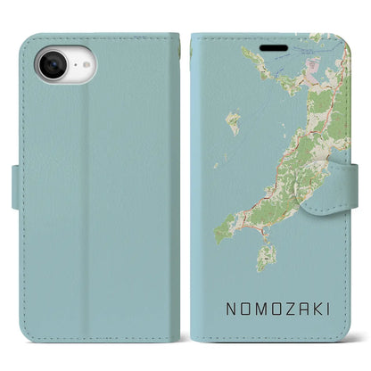 【野母崎（長崎県）】地図柄iPhoneケース（手帳タイプ）