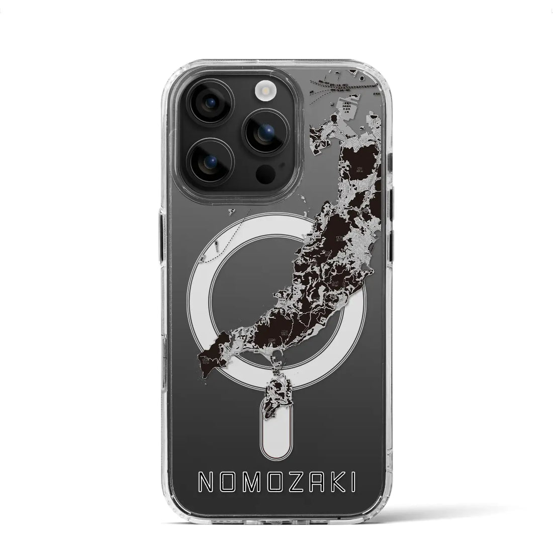 【野母崎（長崎県）】地図柄iPhoneケース（MagSafeタイプ）