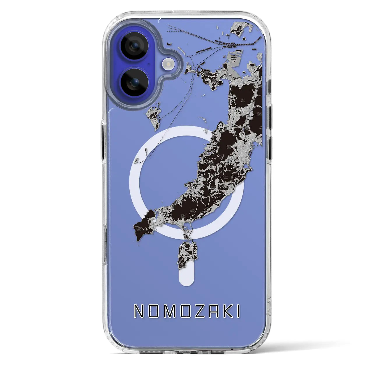 【野母崎（長崎県）】地図柄iPhoneケース（MagSafeタイプ）
