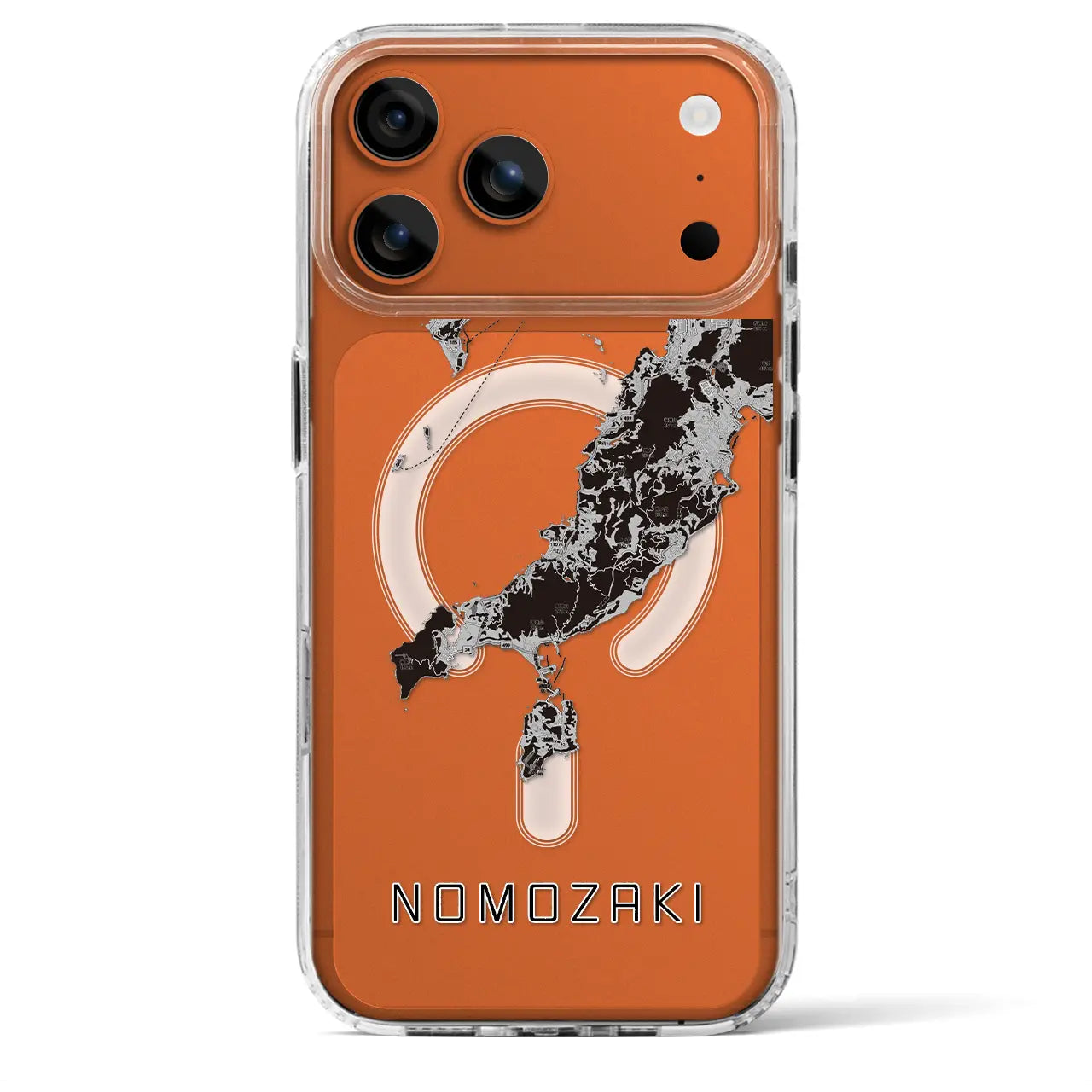 【野母崎（長崎県）】地図柄iPhoneケース（MagSafeタイプ）