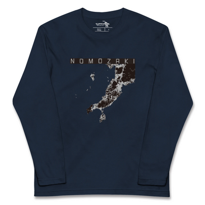 【野母崎（長崎県）】地図柄ロングスリーブTシャツ