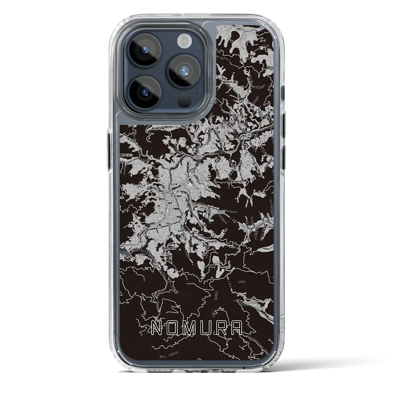 【野村（愛媛県）】地図柄iPhoneケース（MagSafeタイプ）