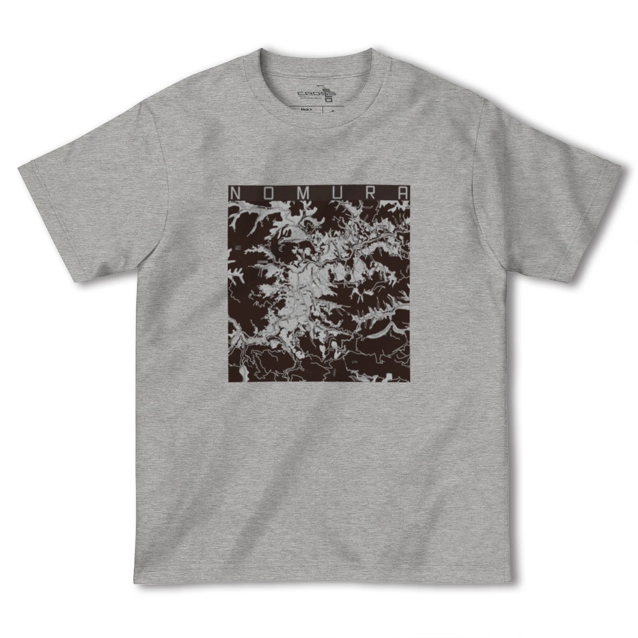【野村（愛媛県）】地図柄ヘビーウェイトTシャツ