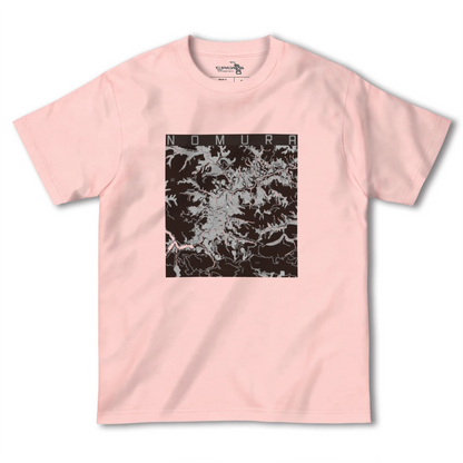 【野村（愛媛県）】地図柄ヘビーウェイトTシャツ