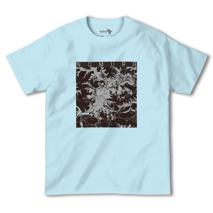 【野村（愛媛県）】地図柄ヘビーウェイトTシャツ