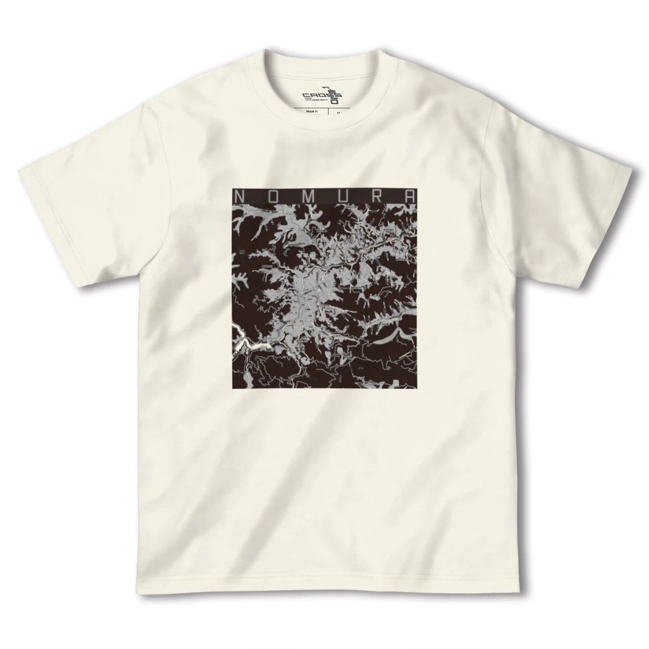 【野村（愛媛県）】地図柄ヘビーウェイトTシャツ