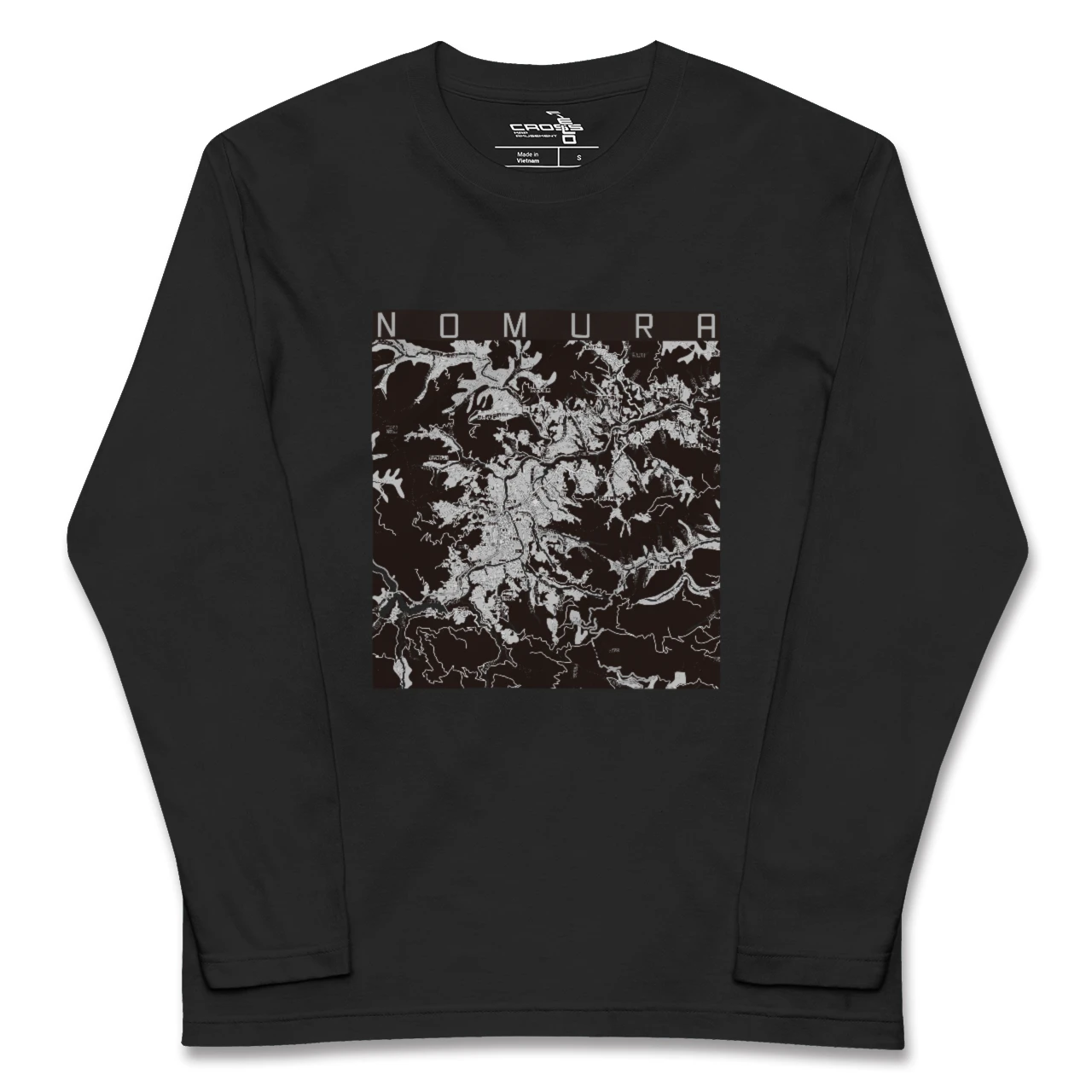 【野村（愛媛県）】地図柄ロングスリーブTシャツ