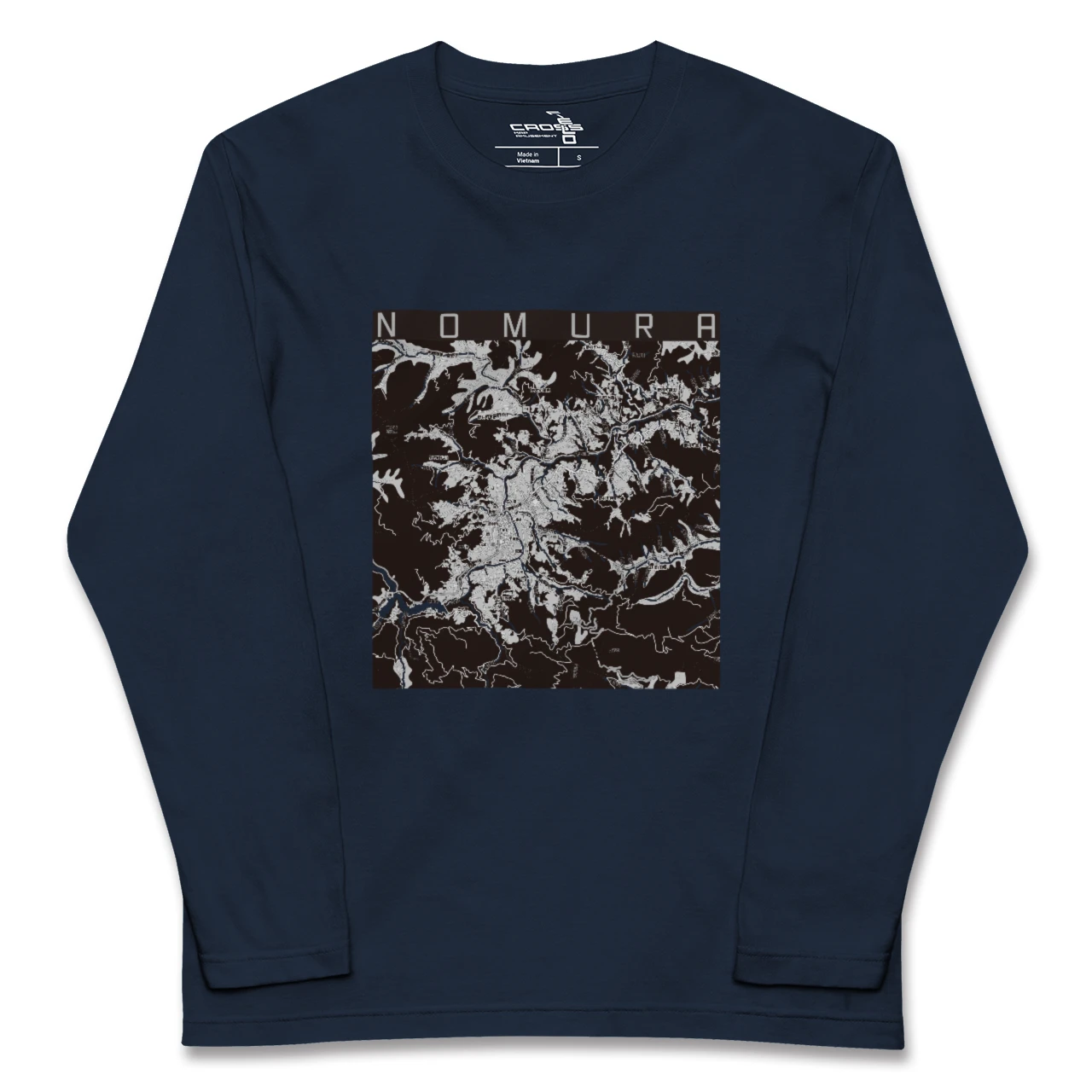 【野村（愛媛県）】地図柄ロングスリーブTシャツ