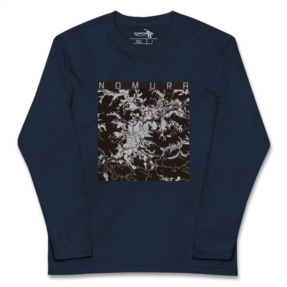 【野村（愛媛県）】地図柄ロングスリーブTシャツ