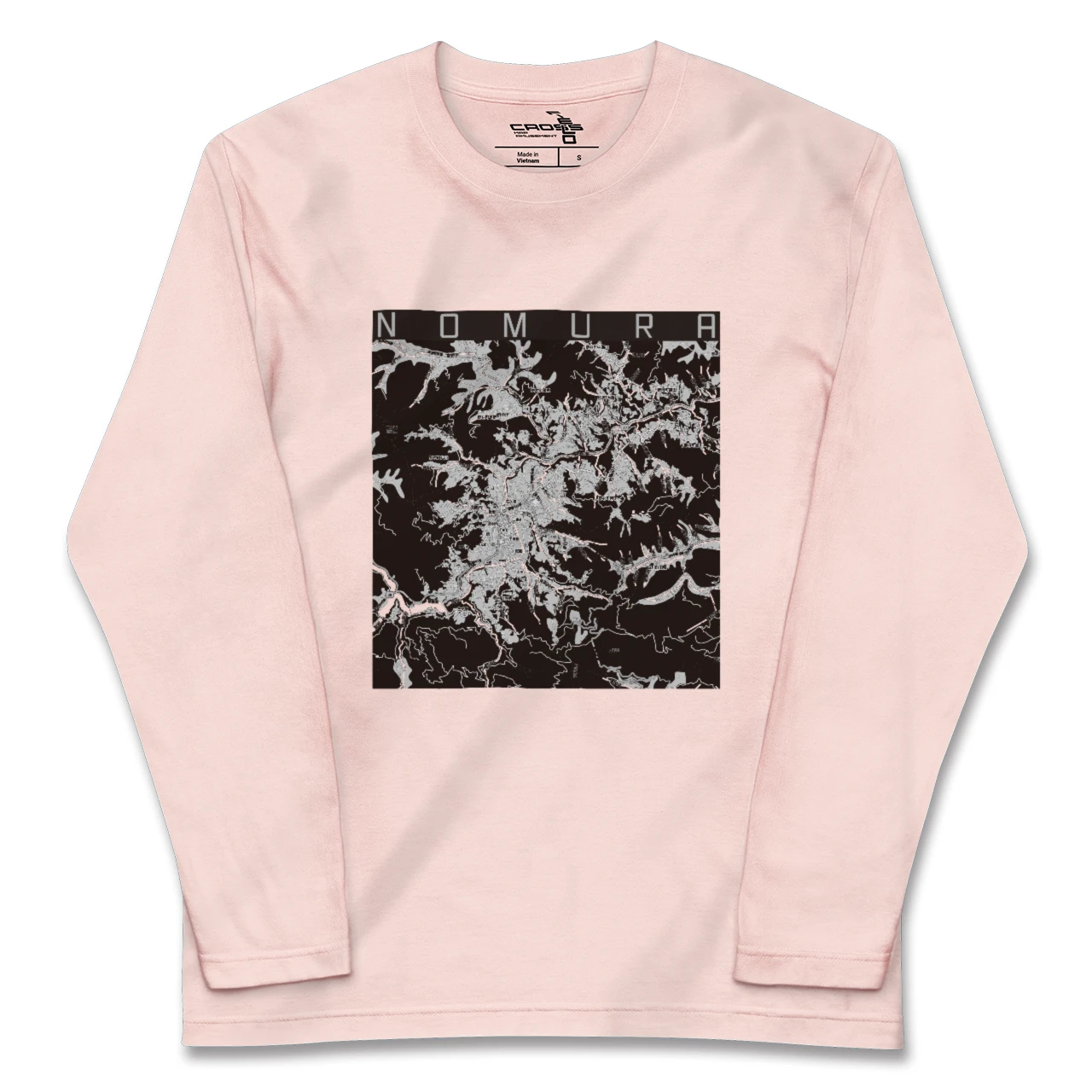 【野村（愛媛県）】地図柄ロングスリーブTシャツ