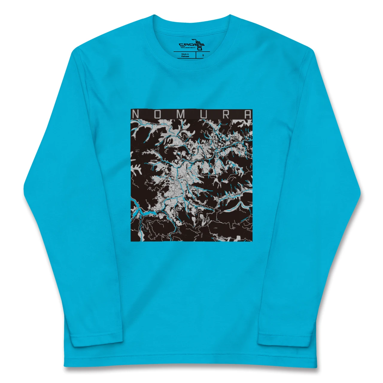 【野村（愛媛県）】地図柄ロングスリーブTシャツ