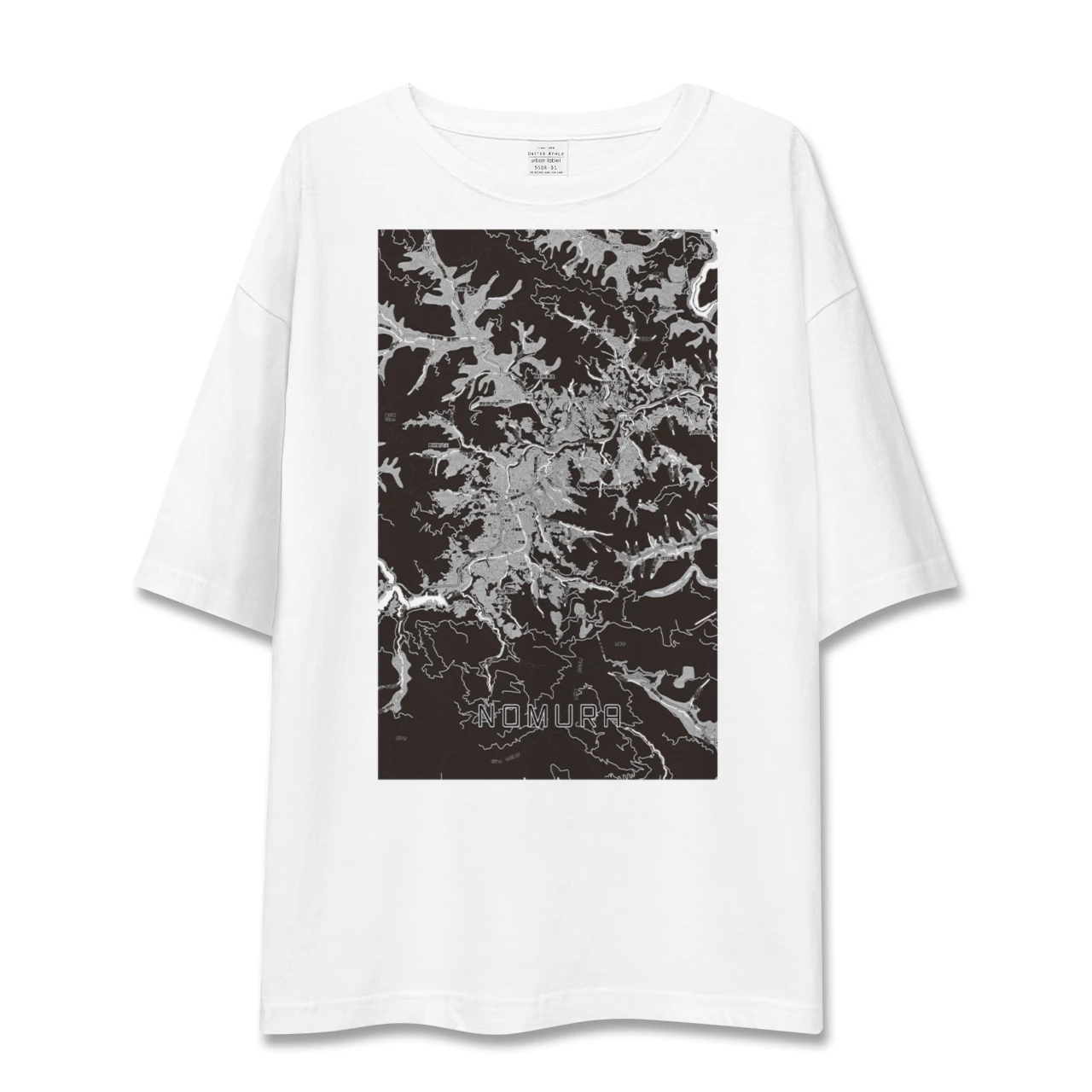 【野村（愛媛県）】地図柄ビッグシルエットTシャツ