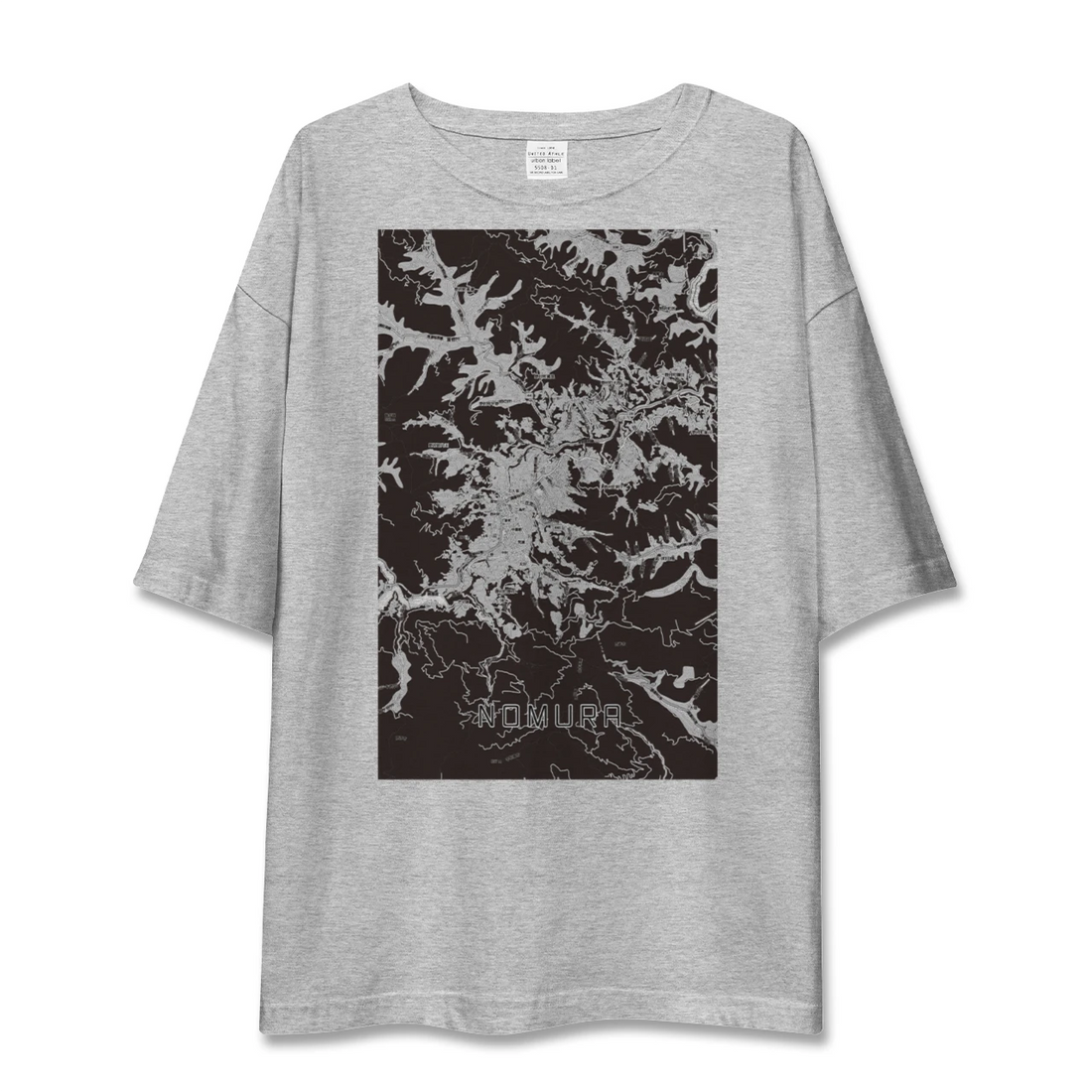 【野村（愛媛県）】地図柄ビッグシルエットTシャツ