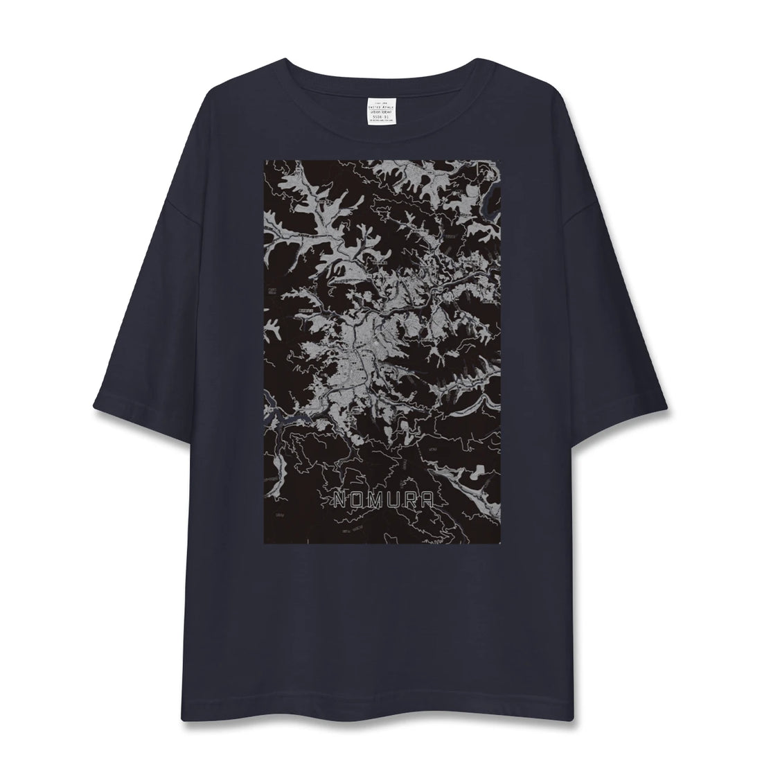 【野村（愛媛県）】地図柄ビッグシルエットTシャツ