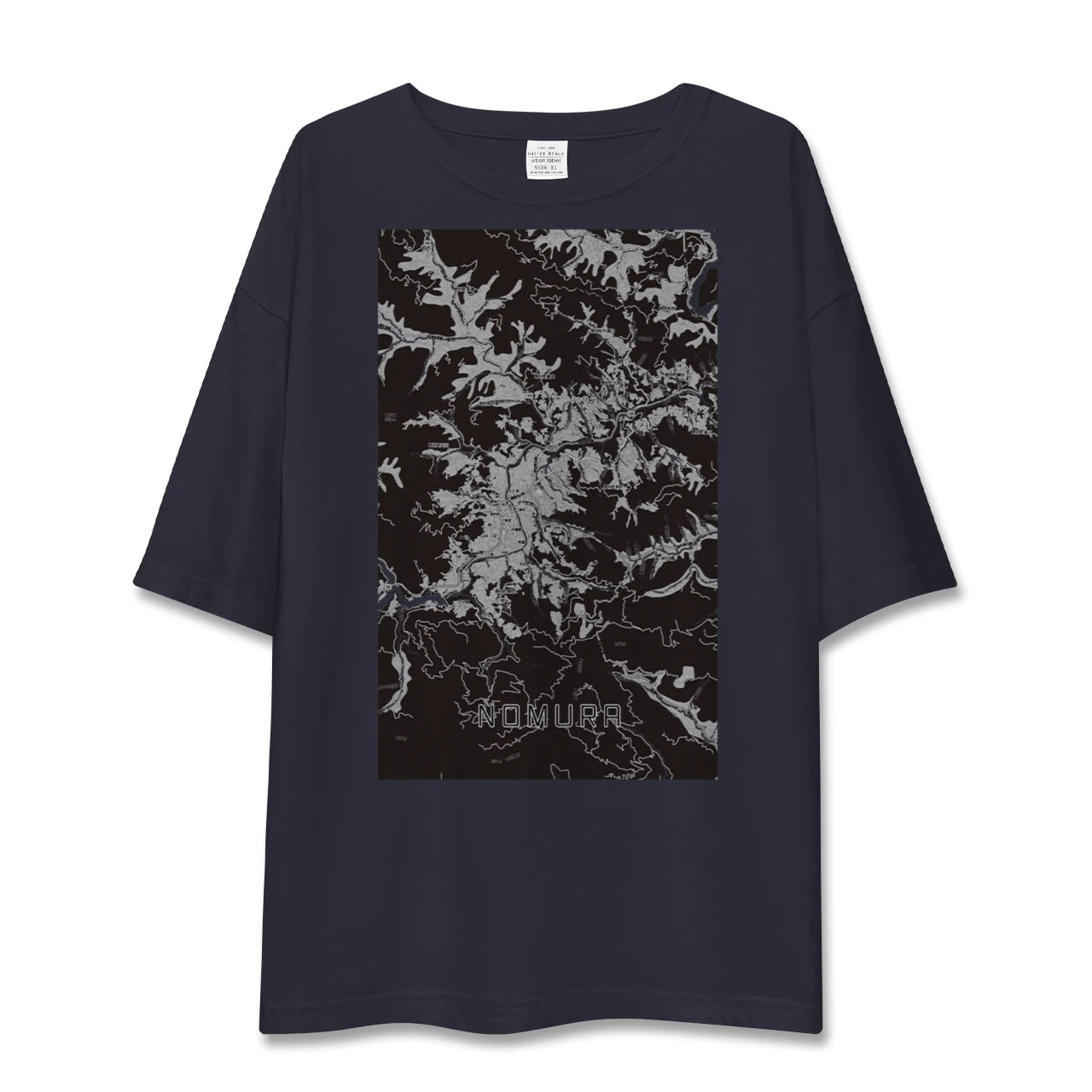 【野村（愛媛県）】地図柄ビッグシルエットTシャツ