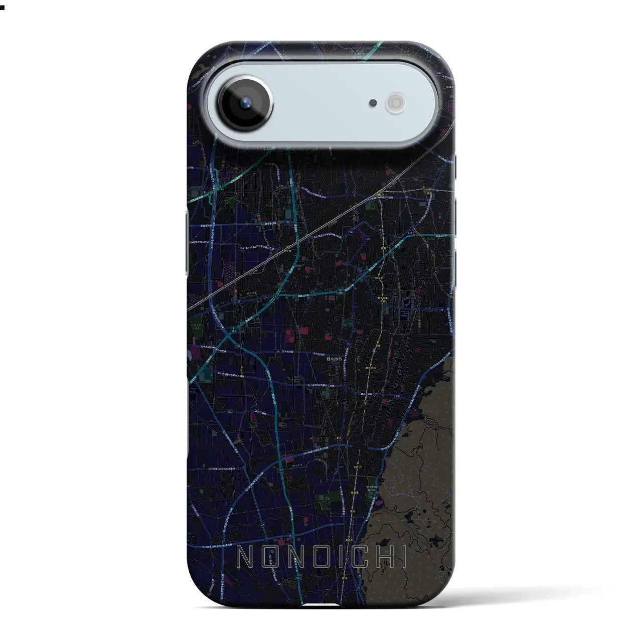 【野々市（石川県）】地図柄iPhoneケース（バックカバータイプ）