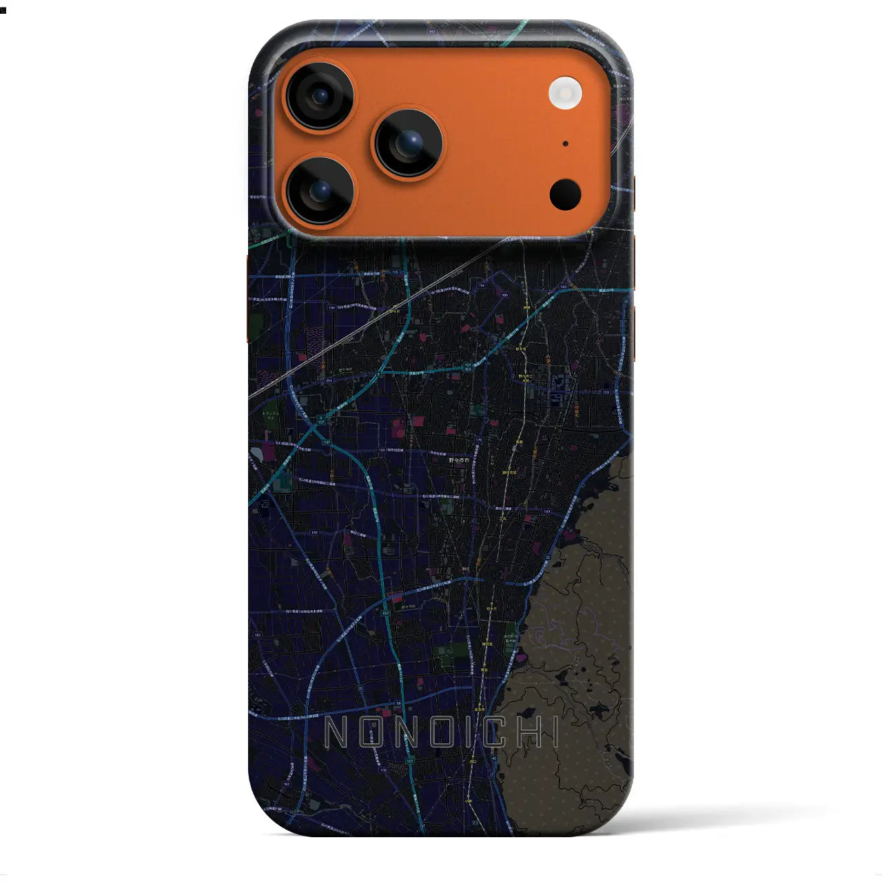 【野々市（石川県）】地図柄iPhoneケース（バックカバータイプ）