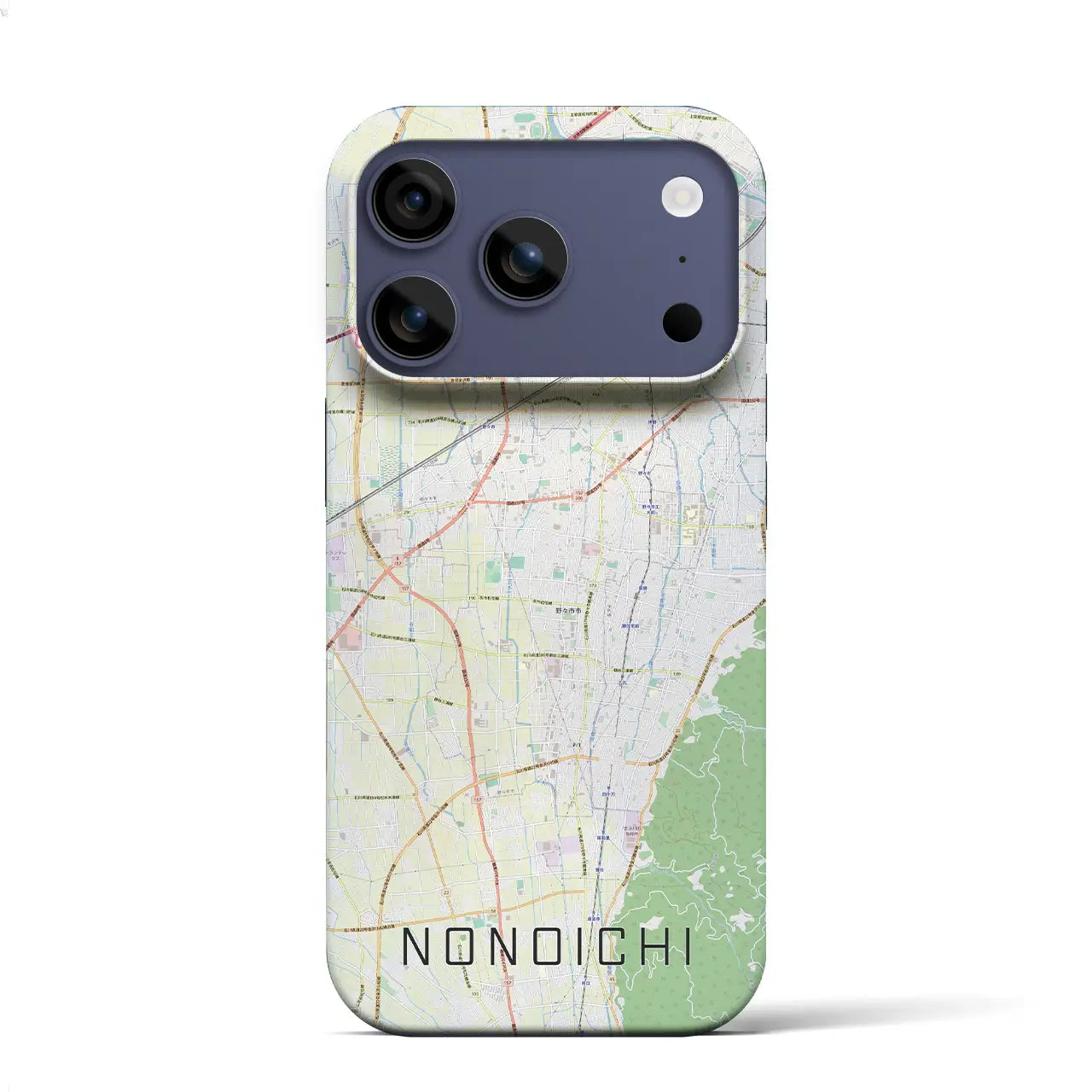 【野々市（石川県）】地図柄iPhoneケース（バックカバータイプ）