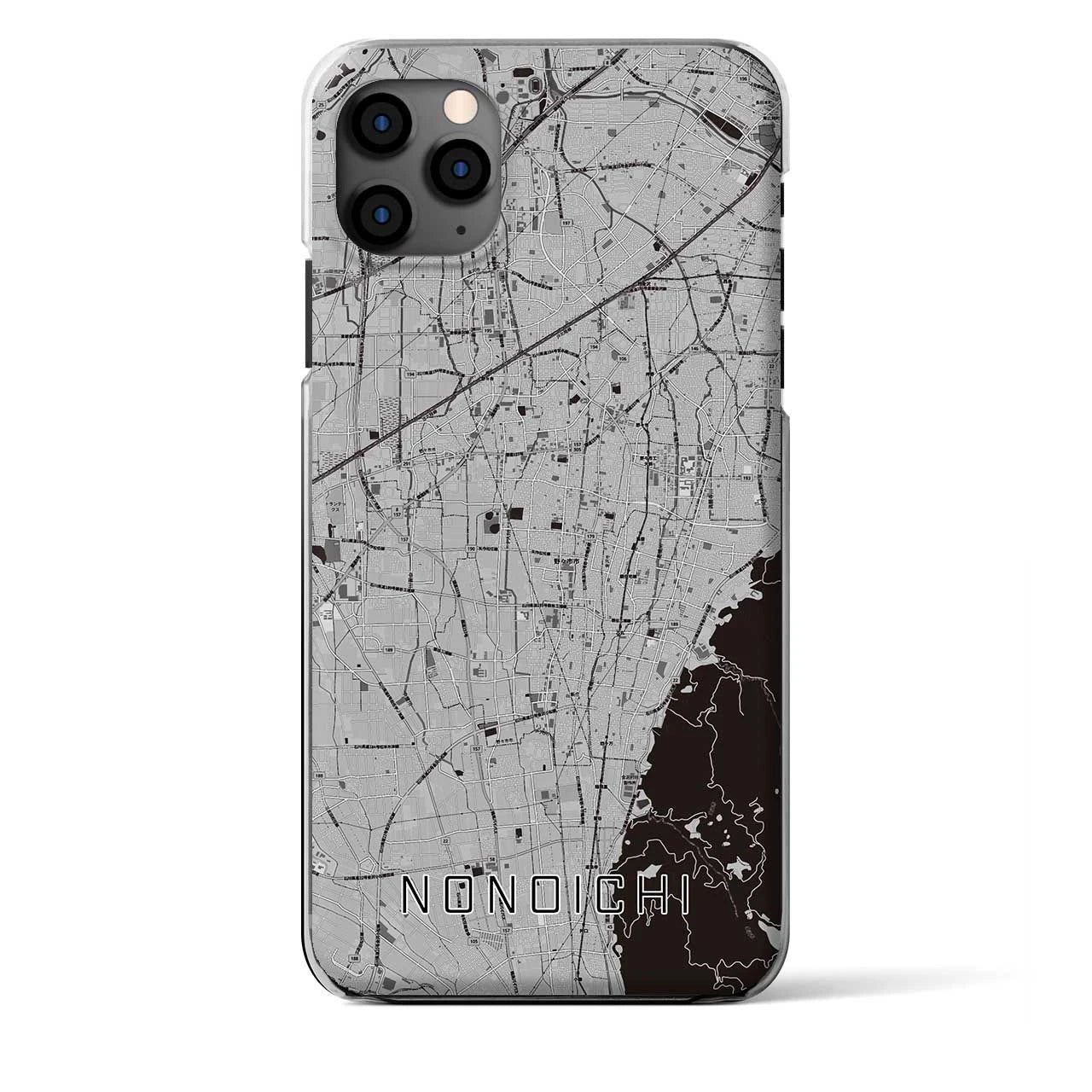 【野々市（石川県）】地図柄iPhoneケース（クリアタイプ）