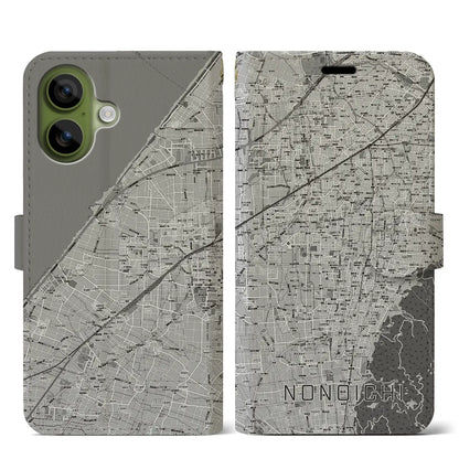 【野々市（石川県）】地図柄iPhoneケース（手帳タイプ）