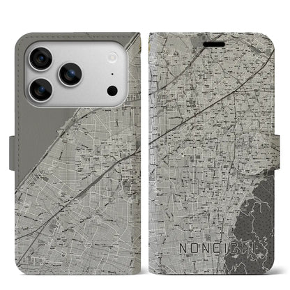 【野々市（石川県）】地図柄iPhoneケース（手帳タイプ）