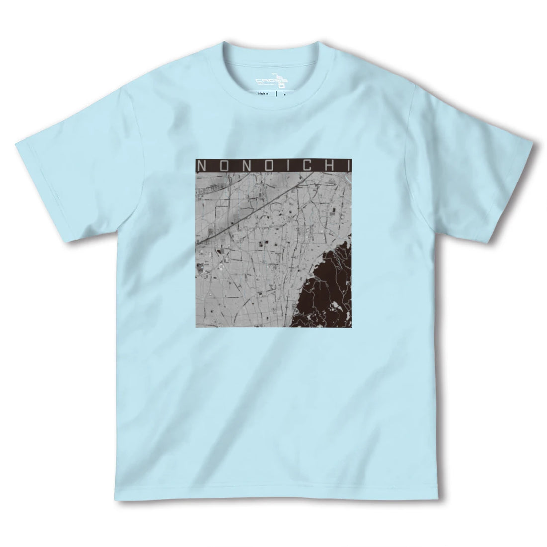 【野々市(石川県)】地図柄ヘビーウェイトTシャツ