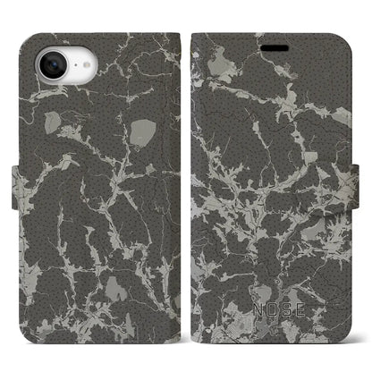 【能勢（大阪府）】地図柄iPhoneケース（手帳タイプ）