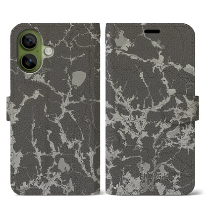 【能勢（大阪府）】地図柄iPhoneケース（手帳タイプ）