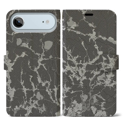 【能勢（大阪府）】地図柄iPhoneケース（手帳タイプ）