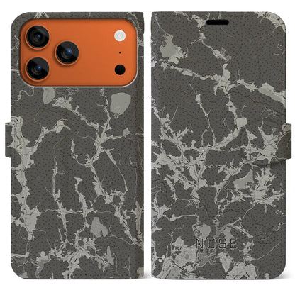 【能勢（大阪府）】地図柄iPhoneケース（手帳タイプ）