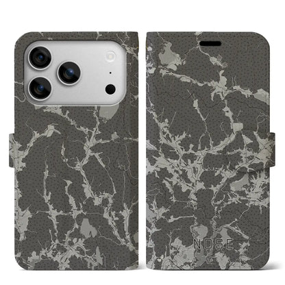 【能勢（大阪府）】地図柄iPhoneケース（手帳タイプ）