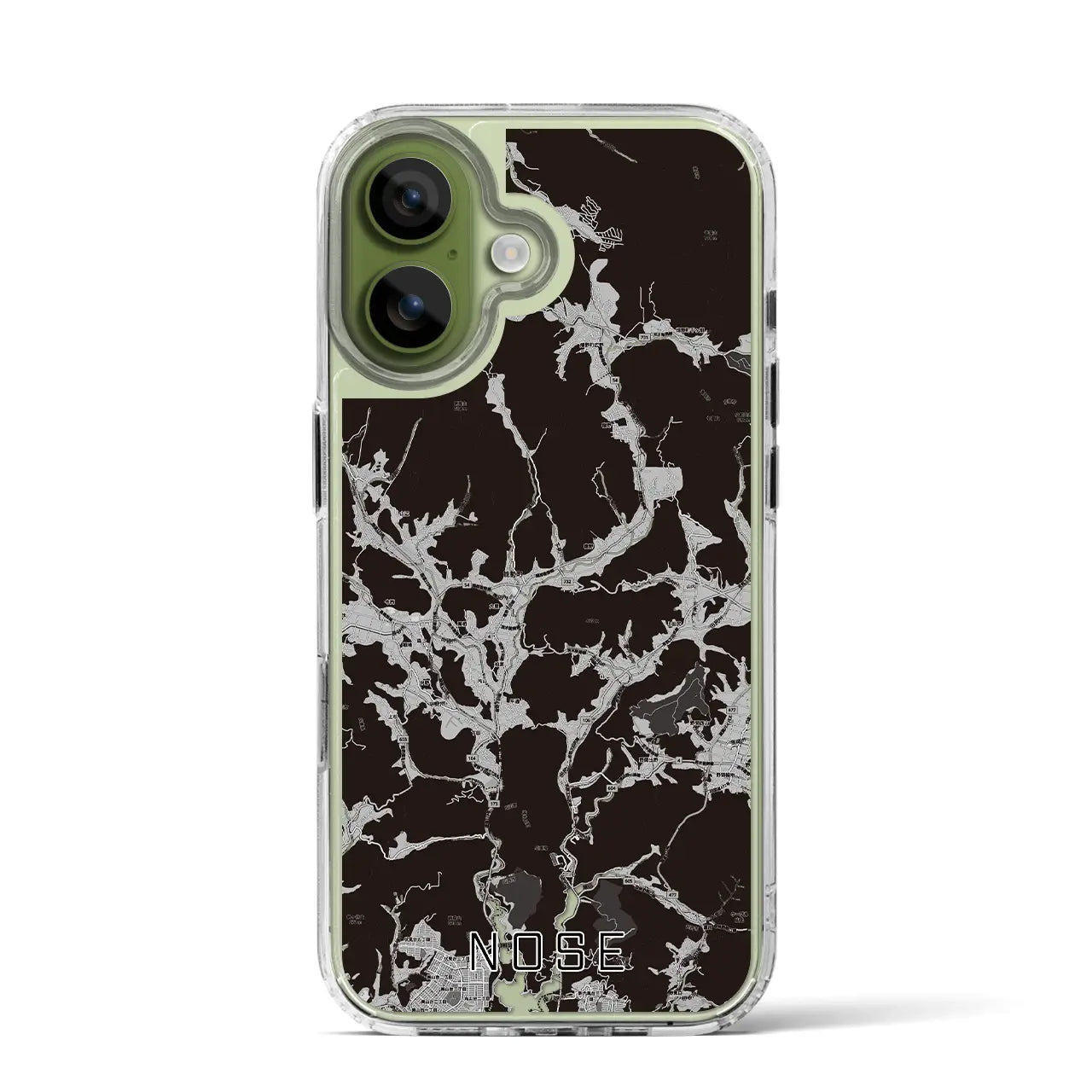 【能勢（大阪府）】地図柄iPhoneケース（MagSafeタイプ）