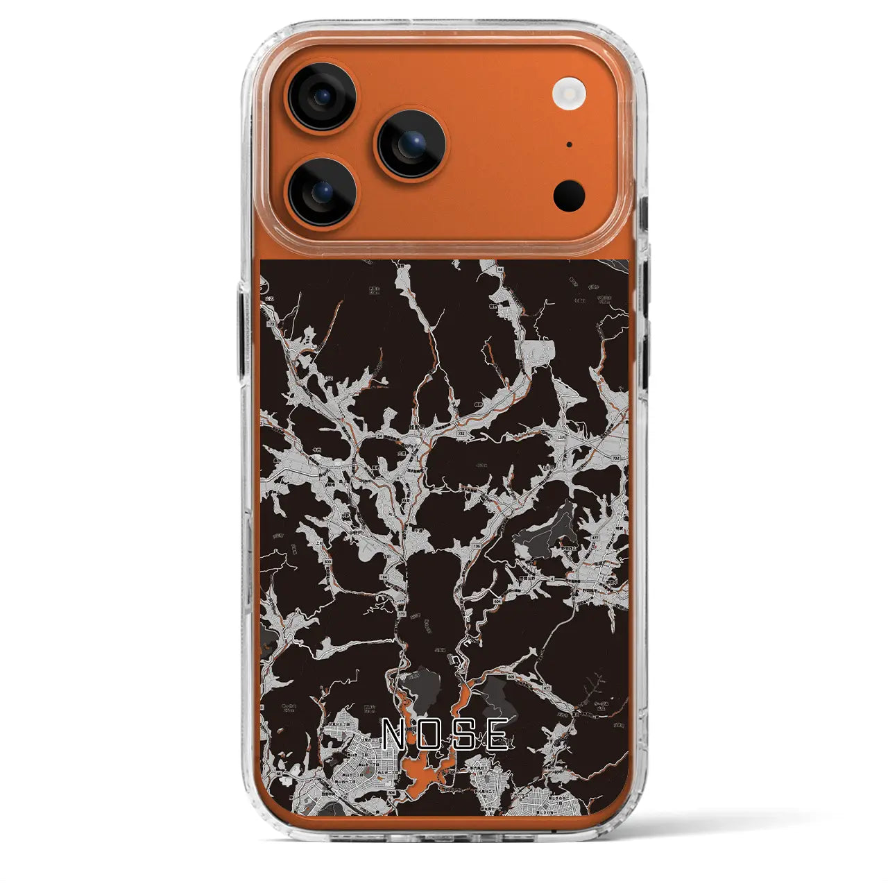 【能勢（大阪府）】地図柄iPhoneケース（MagSafeタイプ）