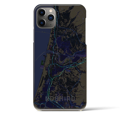 【能代（秋田県）】地図柄iPhoneケース（バックカバータイプ）