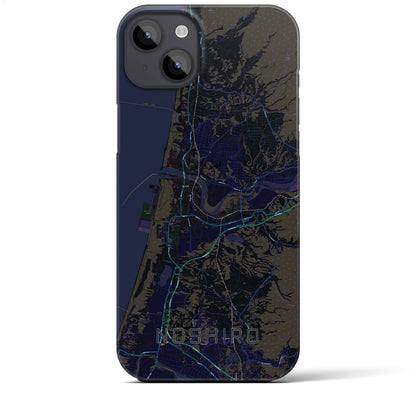 【能代（秋田県）】地図柄iPhoneケース（バックカバータイプ）