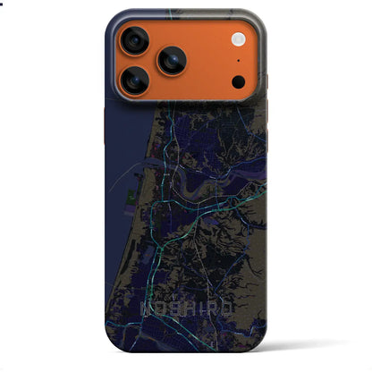 【能代（秋田県）】地図柄iPhoneケース（バックカバータイプ）