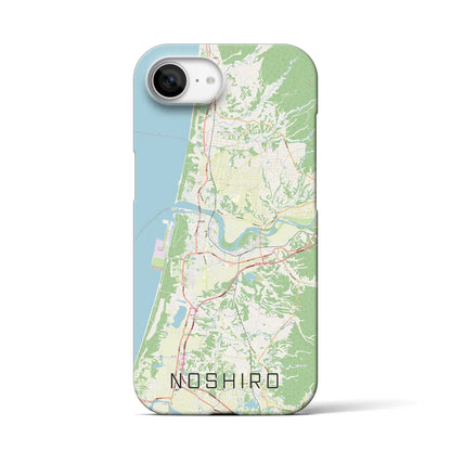 【能代（秋田県）】地図柄iPhoneケース（バックカバータイプ）