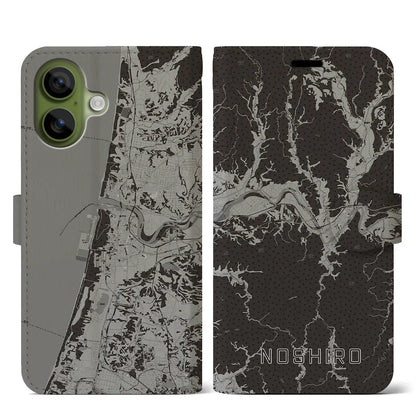 【能代（秋田県）】地図柄iPhoneケース（手帳タイプ）