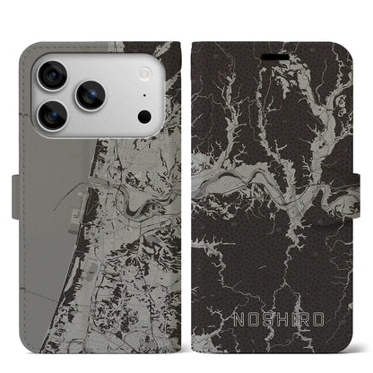 【能代（秋田県）】地図柄iPhoneケース（手帳タイプ）