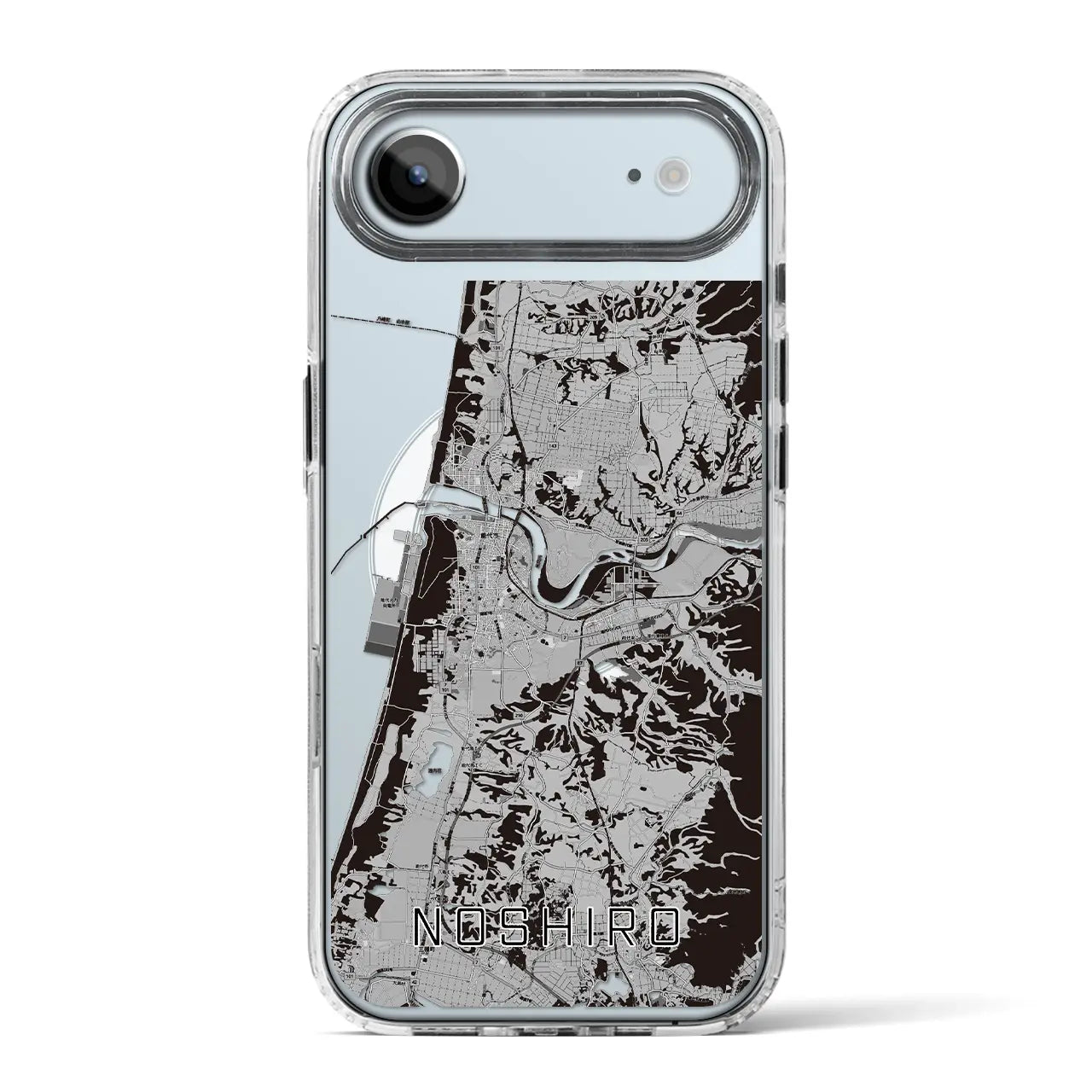 【能代（秋田県）】地図柄iPhoneケース（MagSafeタイプ）